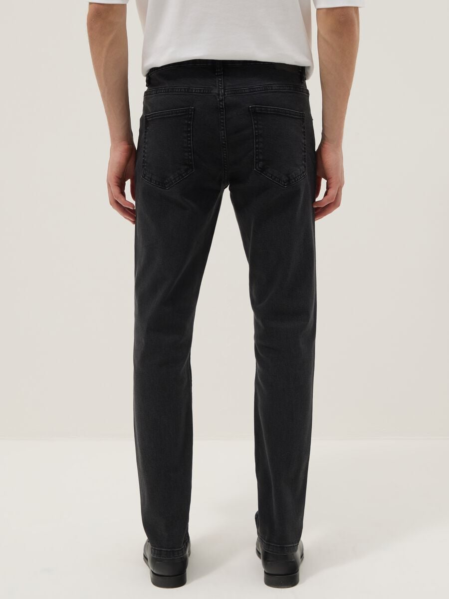 Black stretch cotton skinny-fit jeans_2