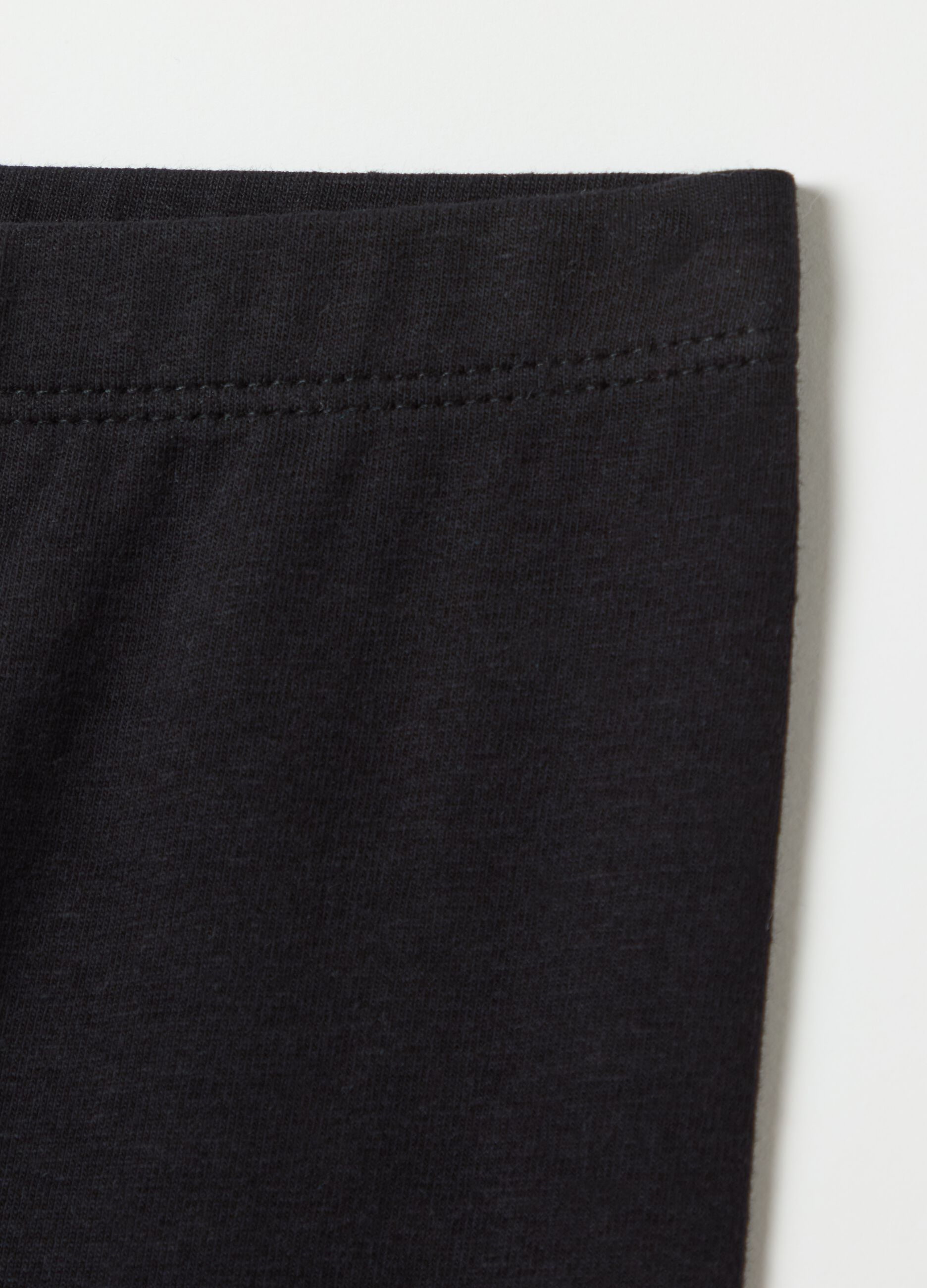 Stretch cotton leggings
