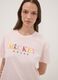 Pink organic cotton pyjama T-shirt with Mickey Mouse slogan_2