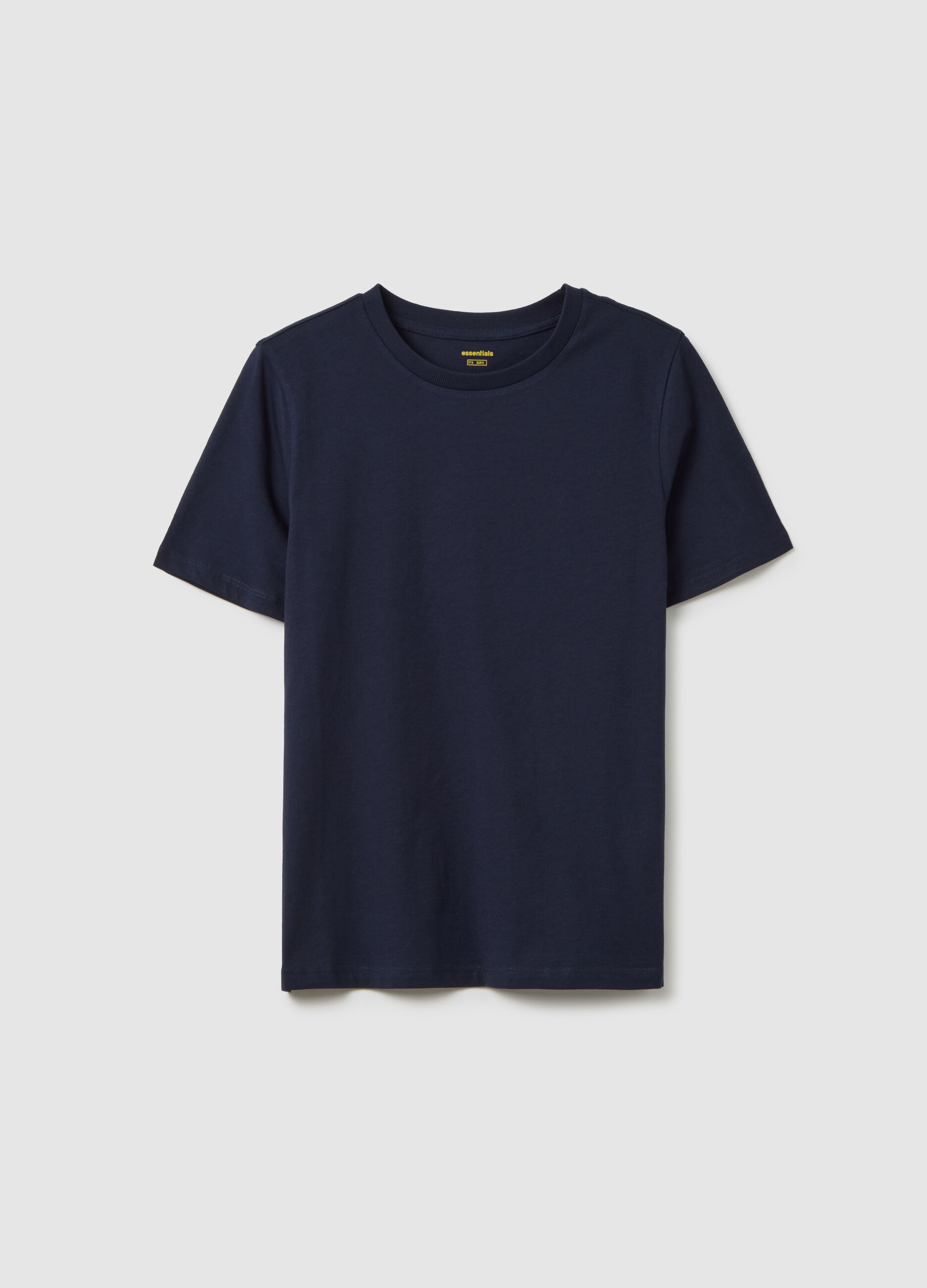 Blue Pure Cotton T-Shirt Regular Fit