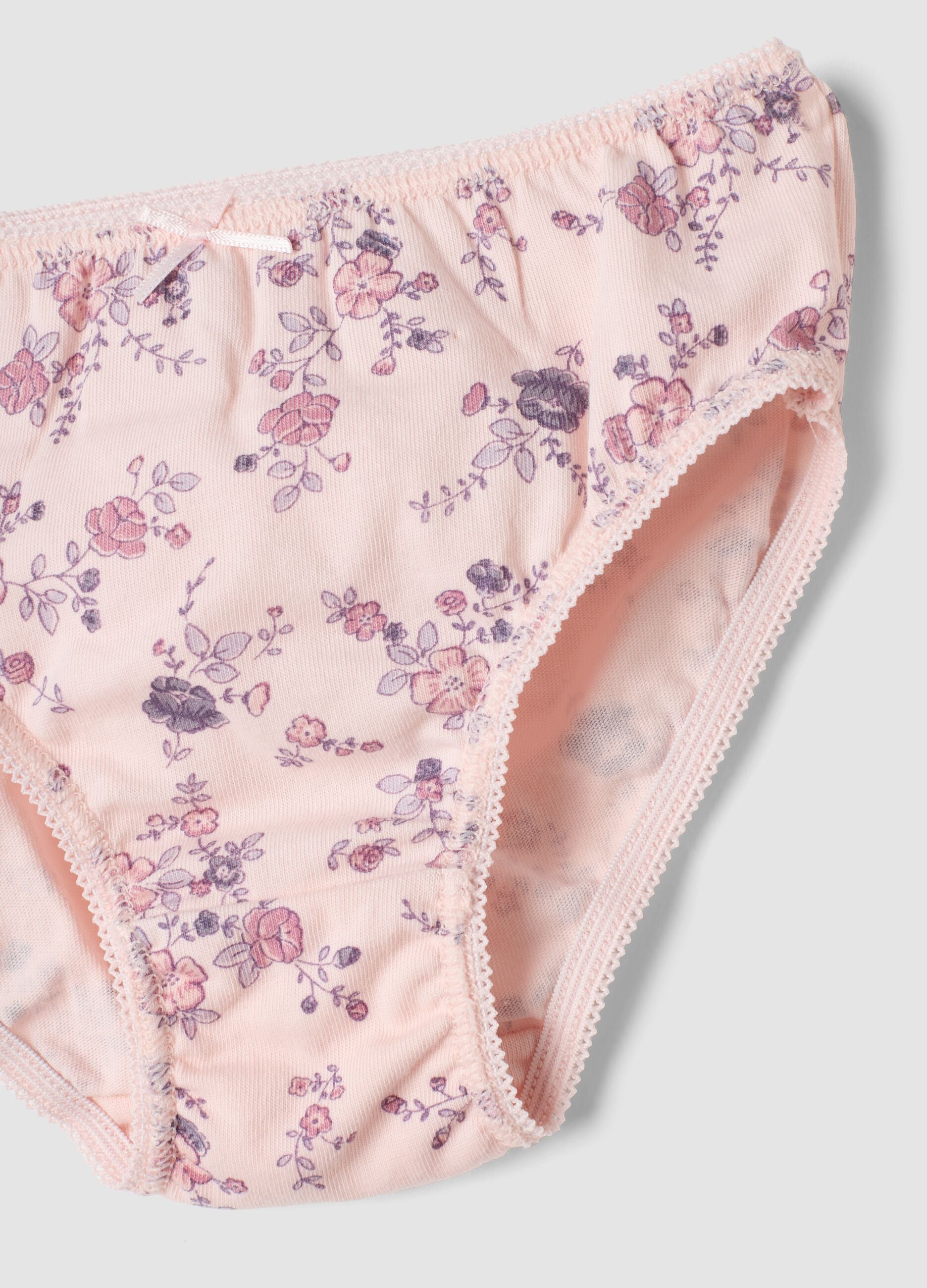 Pack of seven multicolour briefs in pure organic cotton