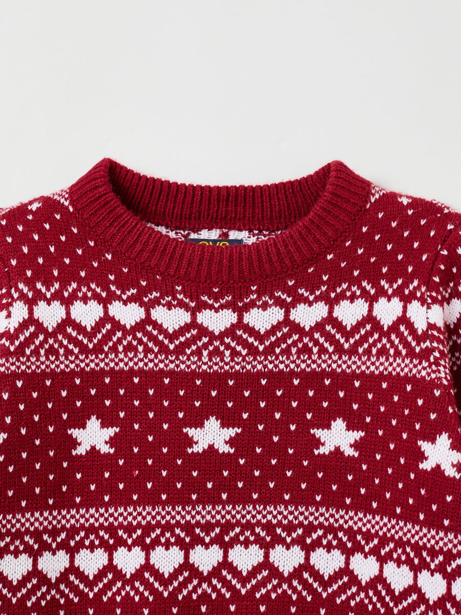 Christmas Jumper cropped con motivo jacquard_2