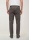 Pantaloni chino grigi in twill di cotone elasticizzato regular tapered fit_3