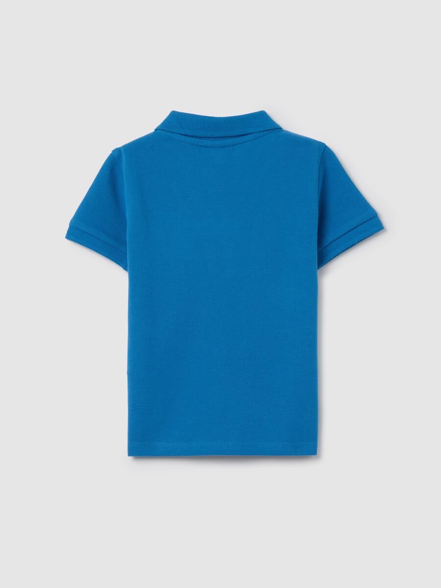 Short-sleeved polo shirt in piquet_1