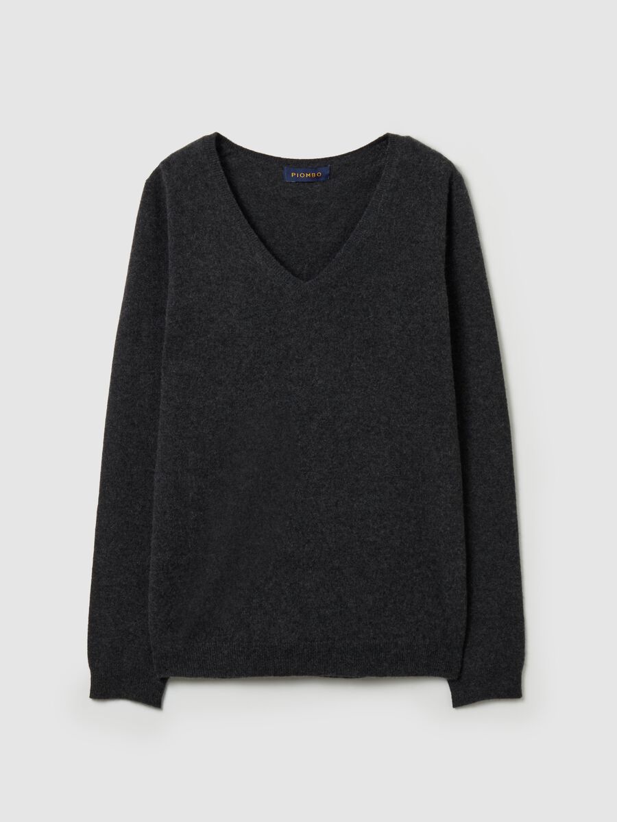 Cashmere pullover with V neck_4