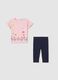 Cotton jogging set with girl kitten print_0