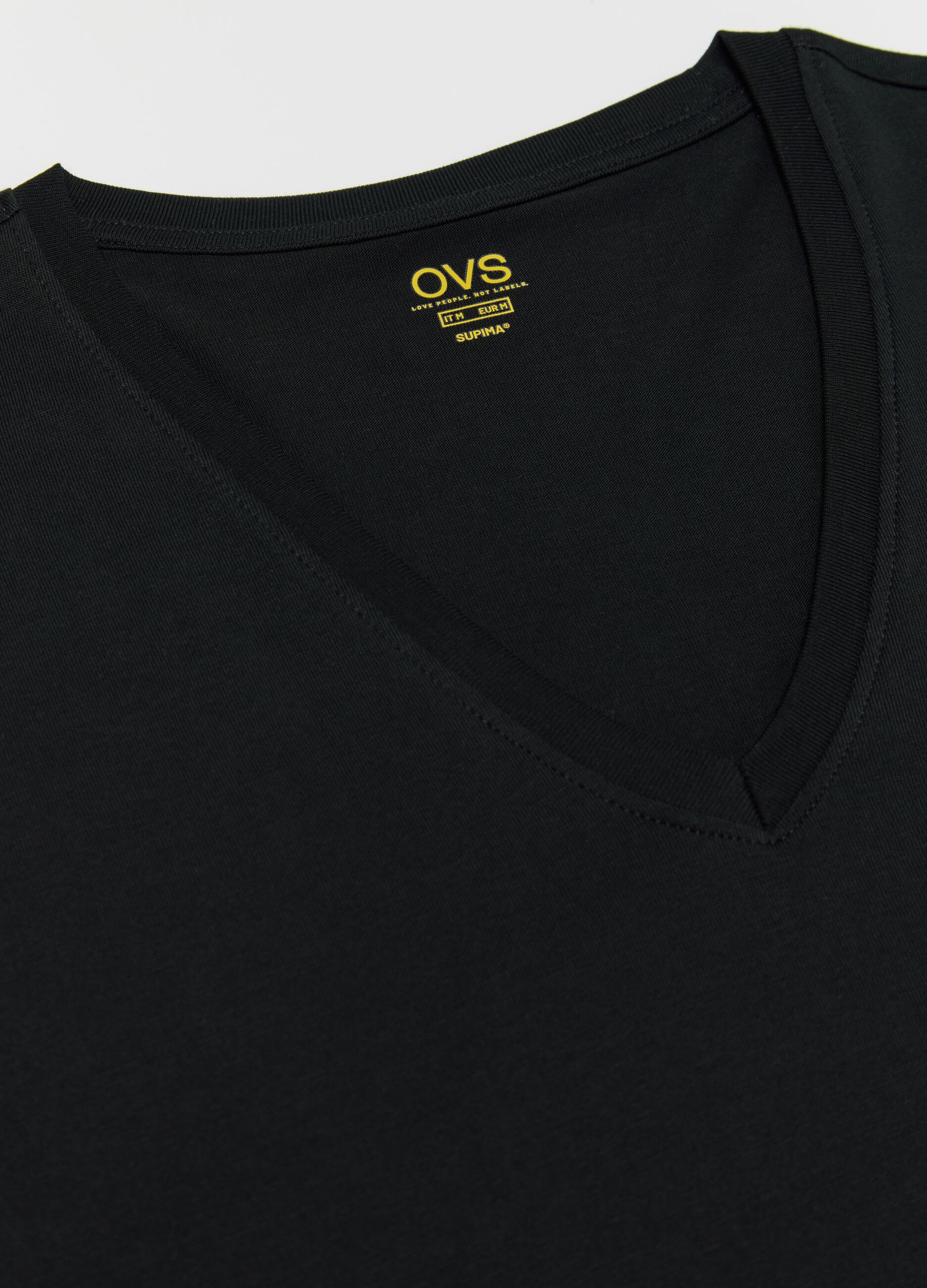 Two-pack undershirts with V neck