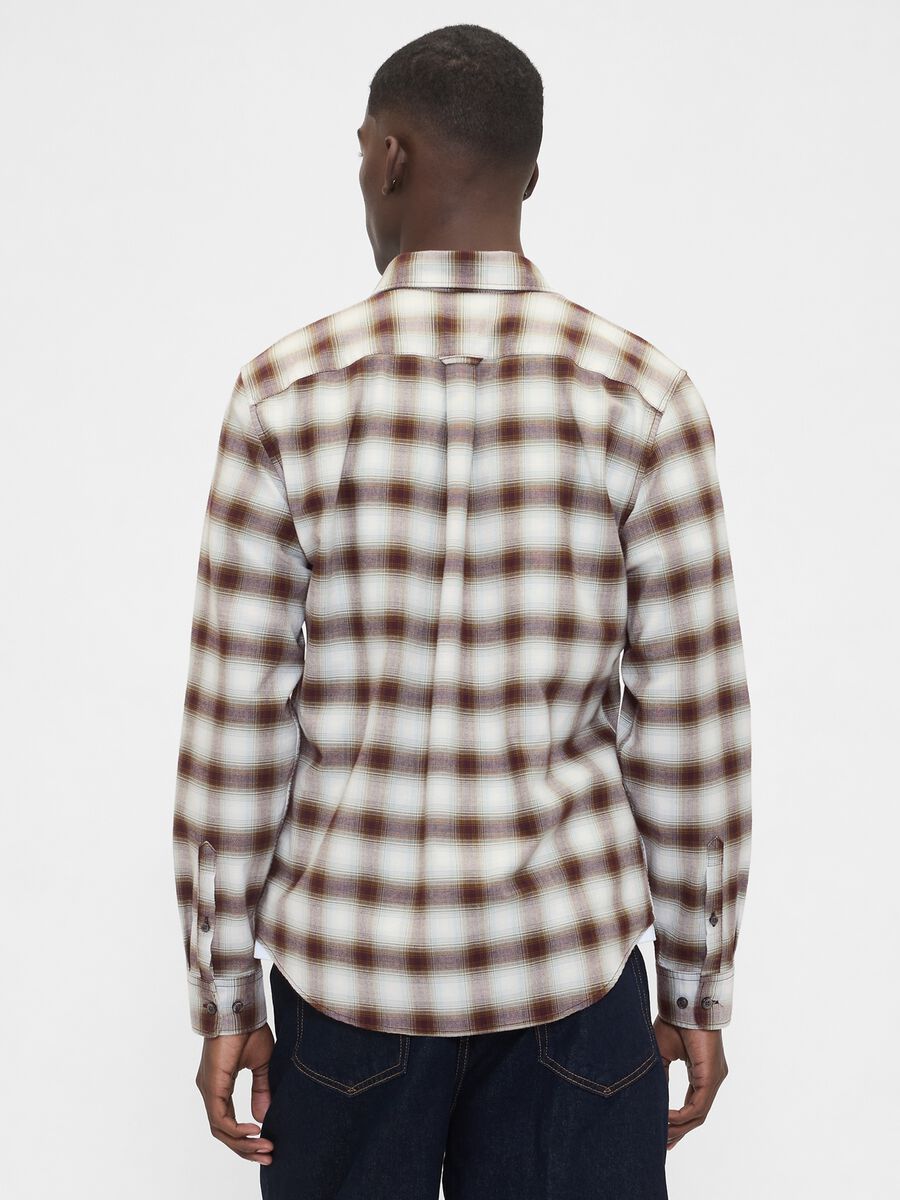 Stretch Brown Check Shirt_2