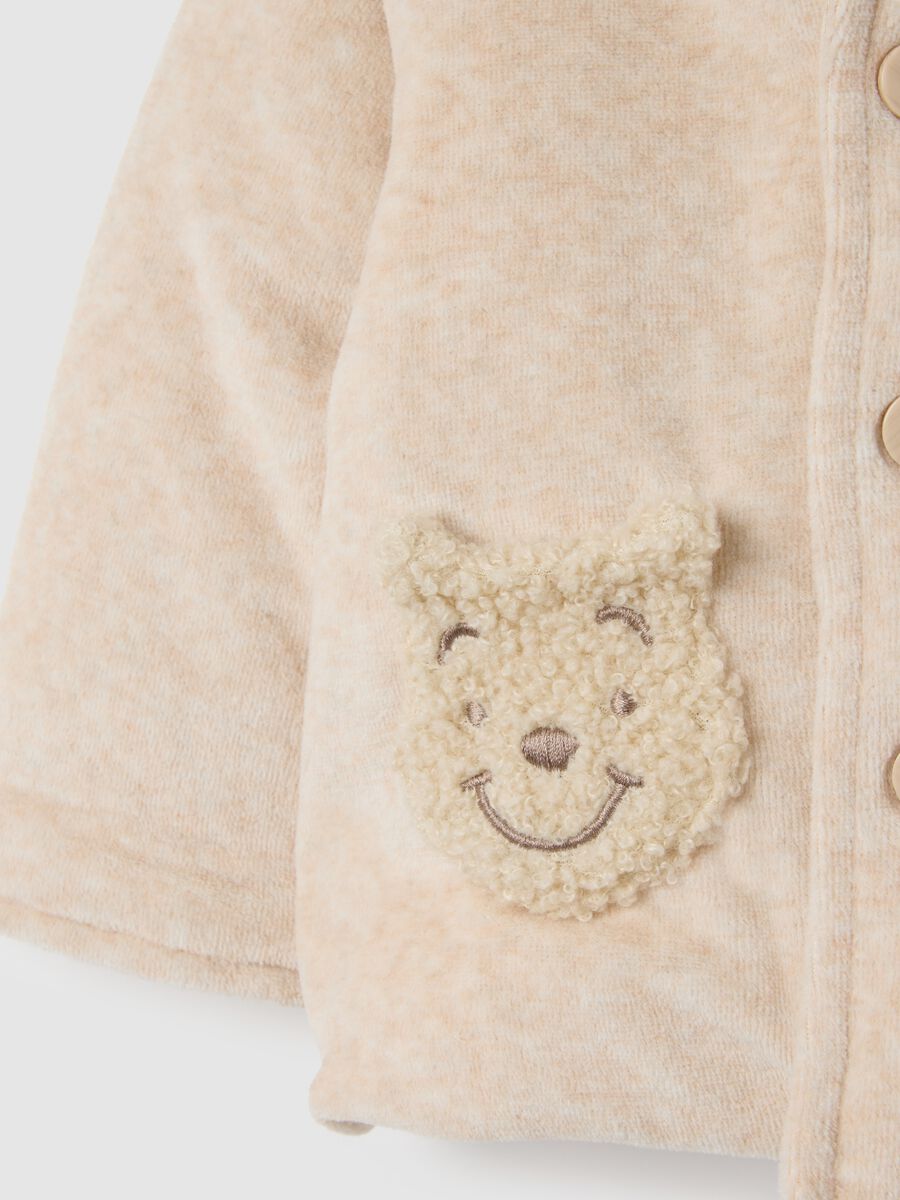 Baby padded jacket in beige cotton blend regular fit_3
