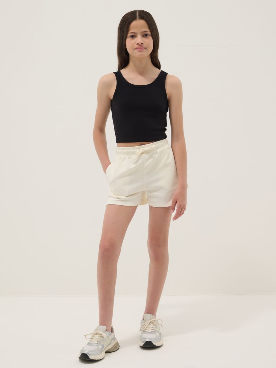 Set fitted in cotone elasticizzato multicolor da ragazza_0