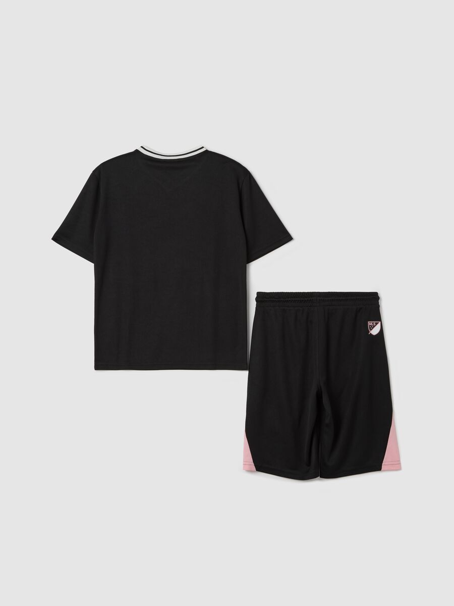 Jogging set nero e rosa con stampa MLS MIAMI _1