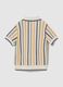 Pure cotton striped polo shirt_1