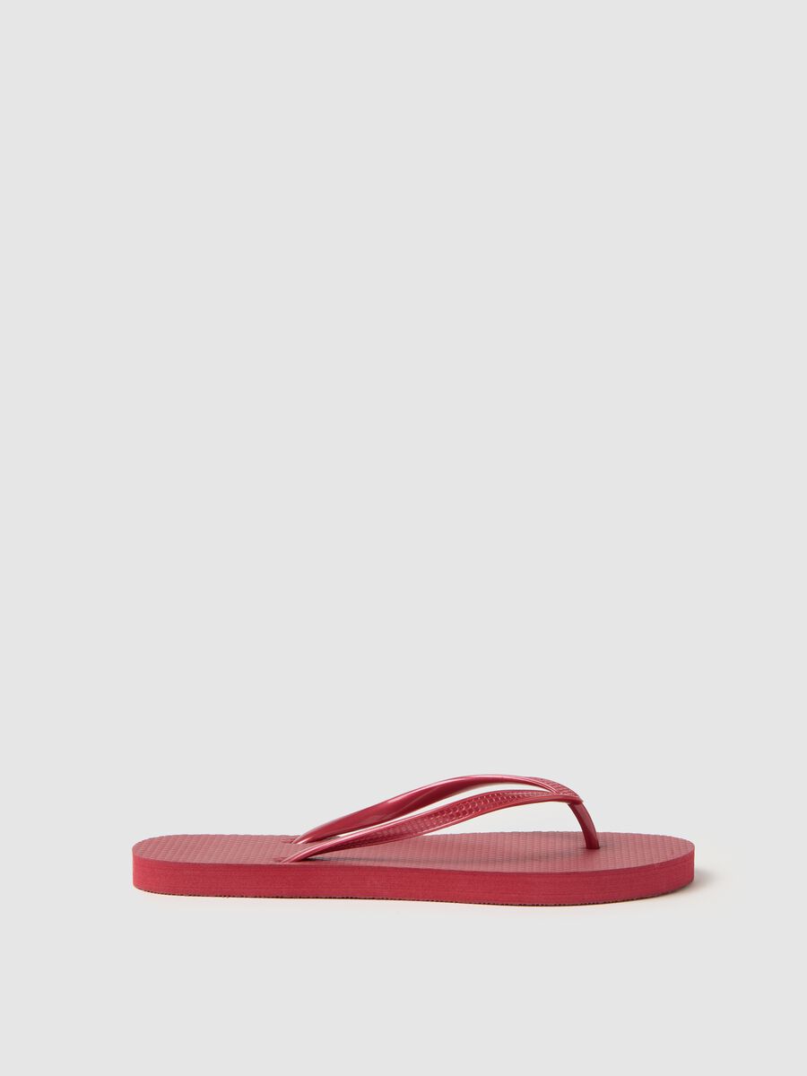 Women’s flip-flop in mixed red material_0