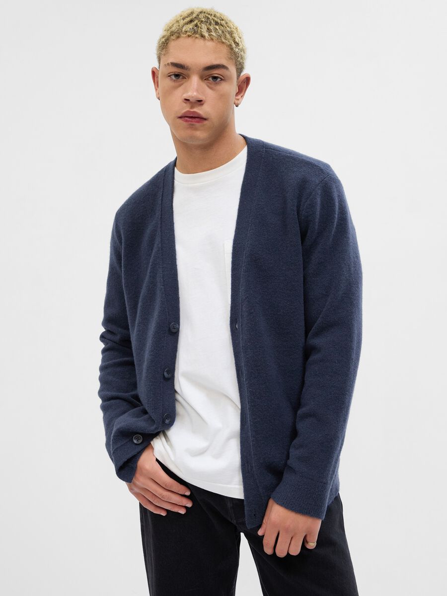 Cardigan con scollo a V_0