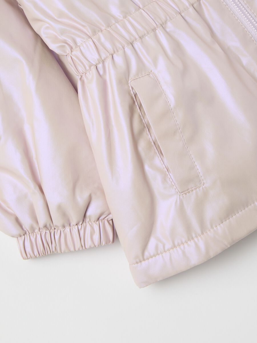 Girls' Pink Regular Fit Jacket_3