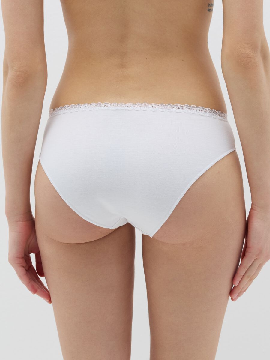Two-pack briefs in stretch cotton with lace_3