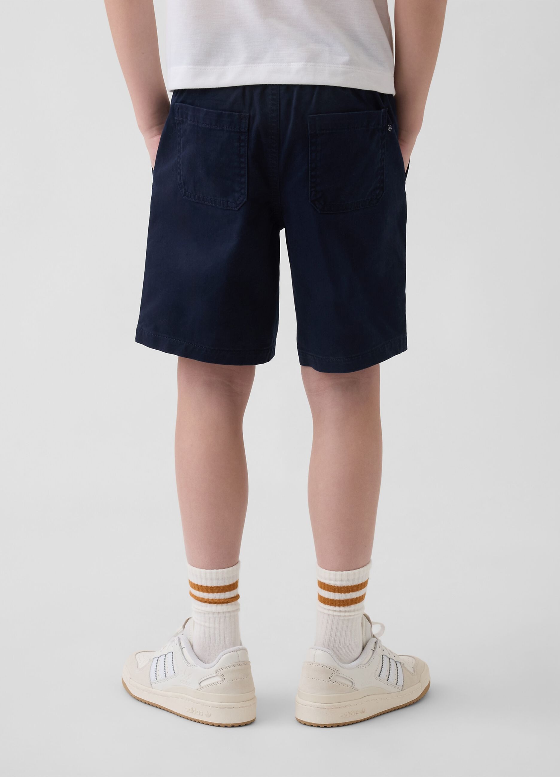 Stretch cotton shorts