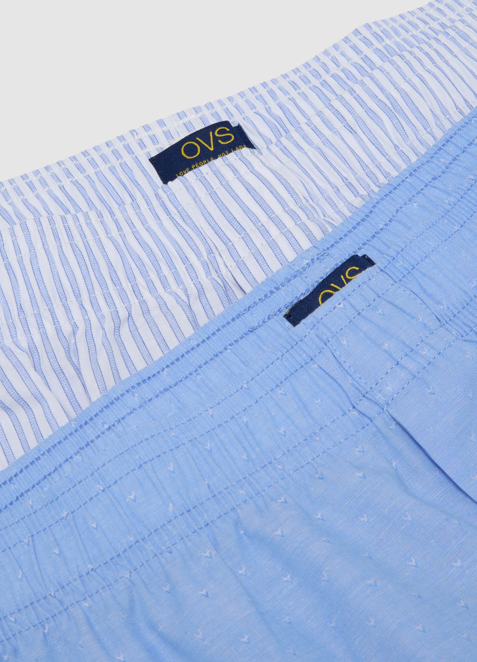 Set of two multicolour pure cotton regular fit boxers