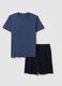 Pigiama in puro cotone blu regular fit_4