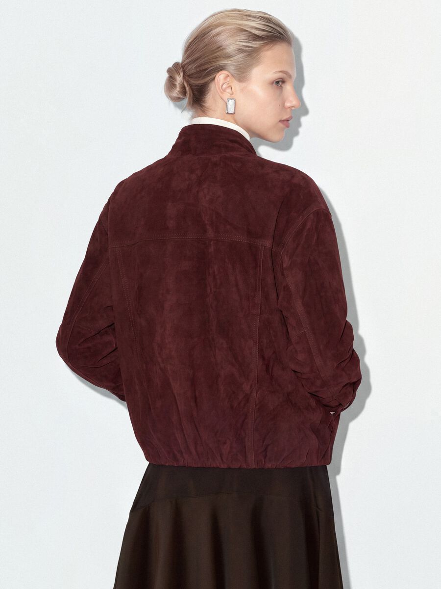 Giacca rossa in vera pelle regular fit_3