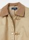 Short jacket with collar in corduroy_5