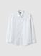 White pure cotton dobby shirt, regular fit_0