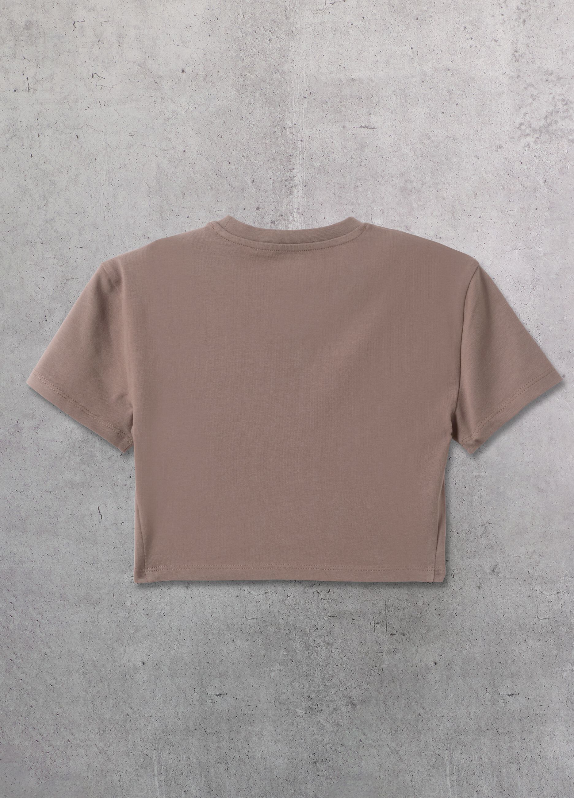 Mocha Crop T-shirt