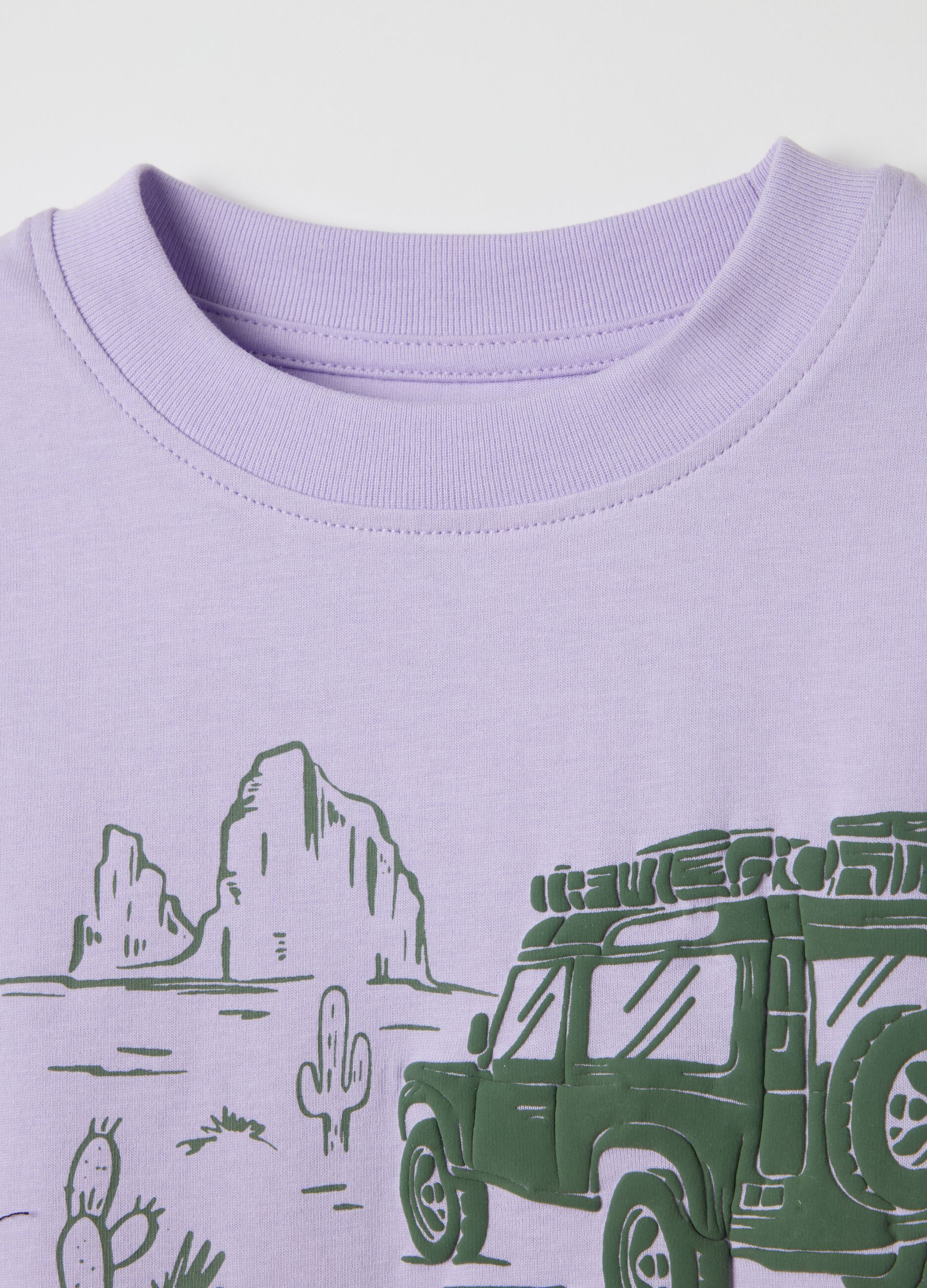 Cotton T-shirt with print