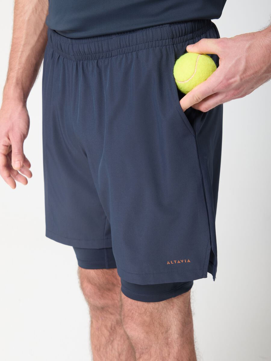 ALTAVIA COURT Sport Shorts with Fitted Technical Inner Shorts_2