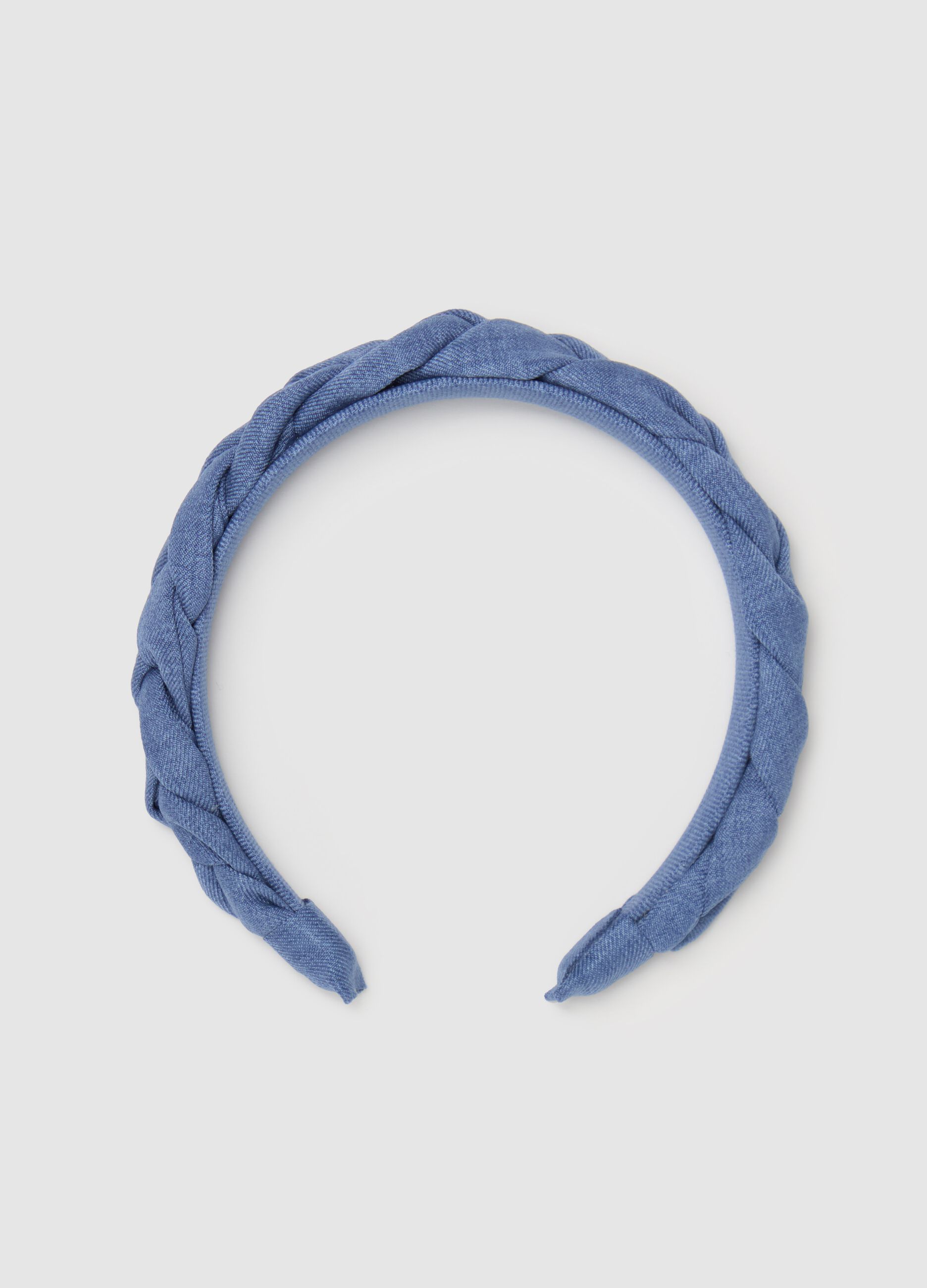 Braided blue Alice band