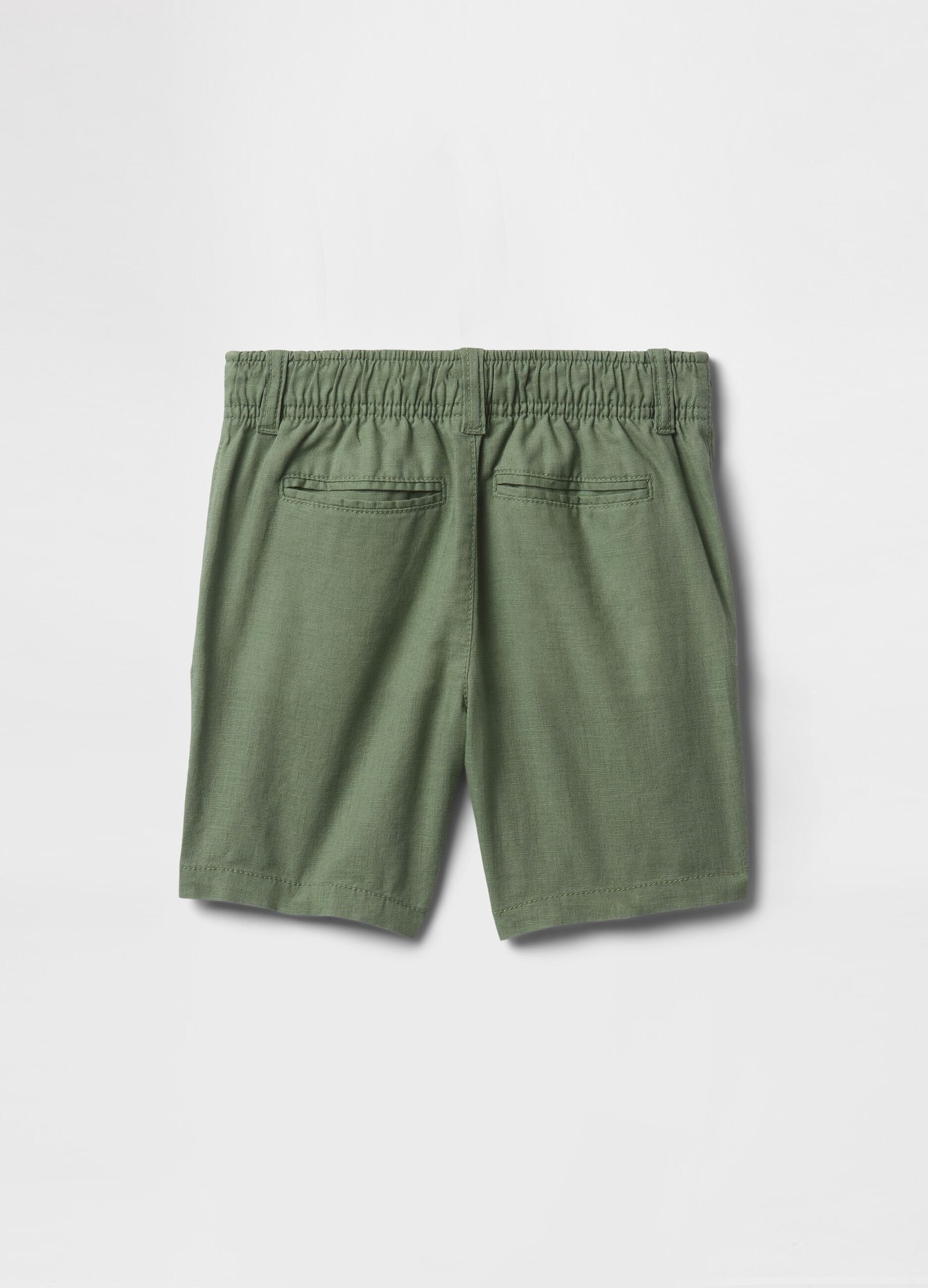 Green Linen and Cotton Shorts for GAP Kids