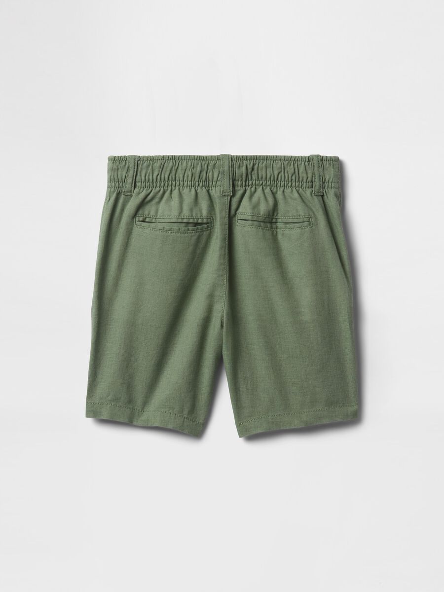 Shorts in lino e cotone_2