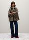 Brown cotton blend jacket with regular fit_1