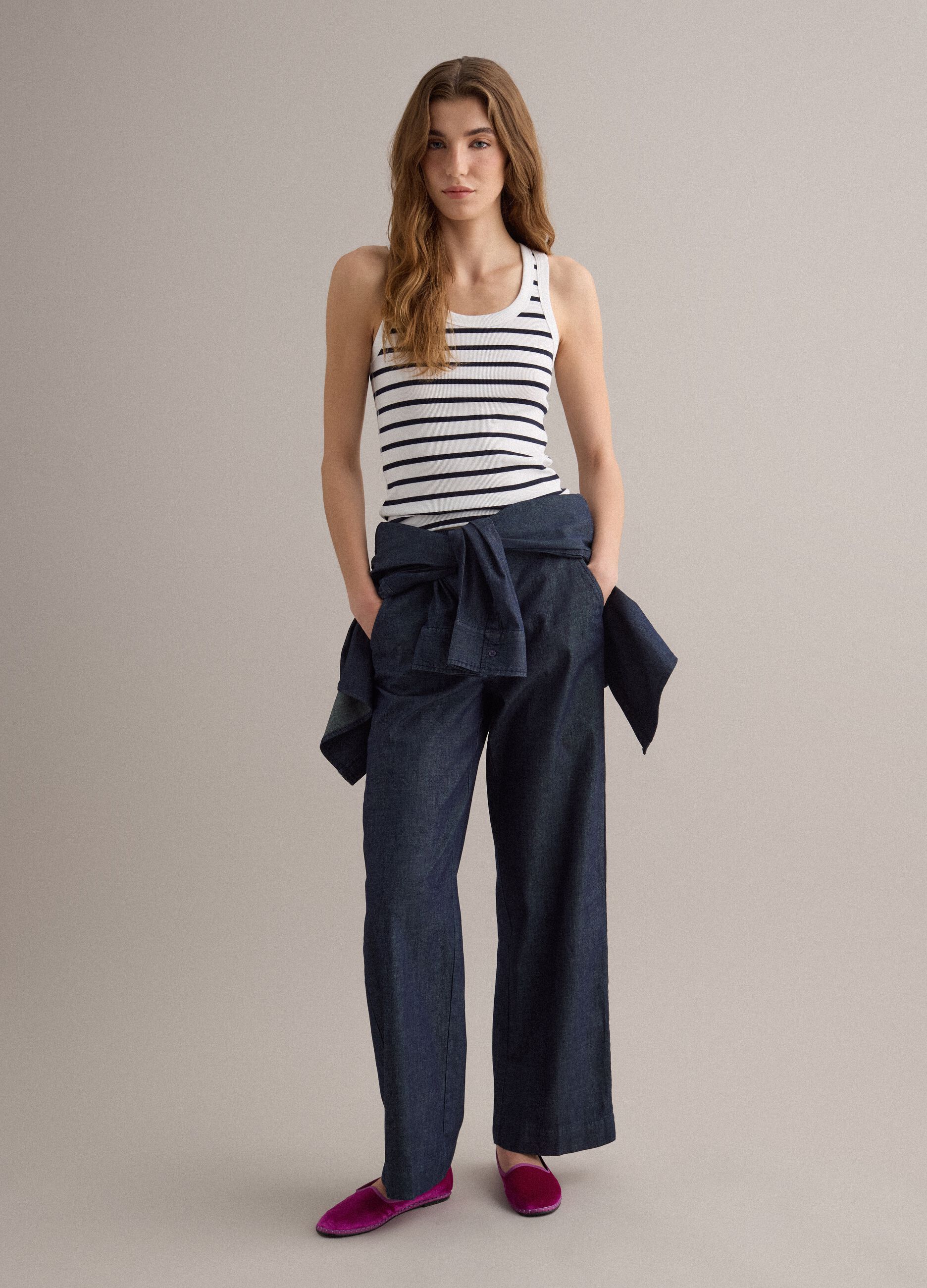 White striped camisole top