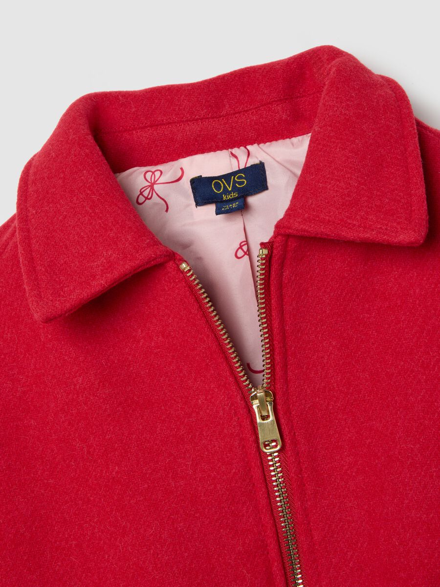 Giubbotto bomber da bambina in rosso regular fit_3