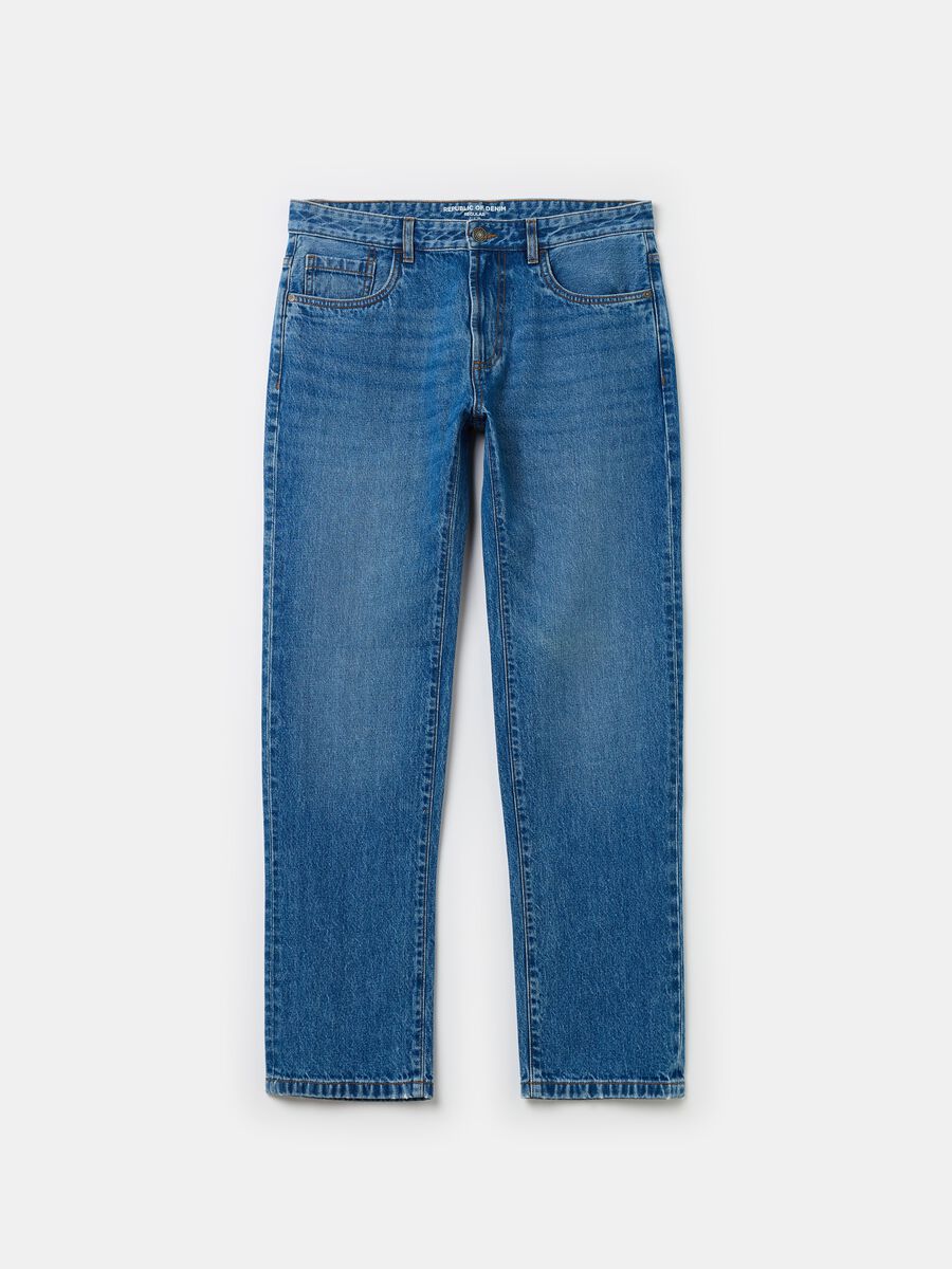 Jeans regular fit con scoloriture_4
