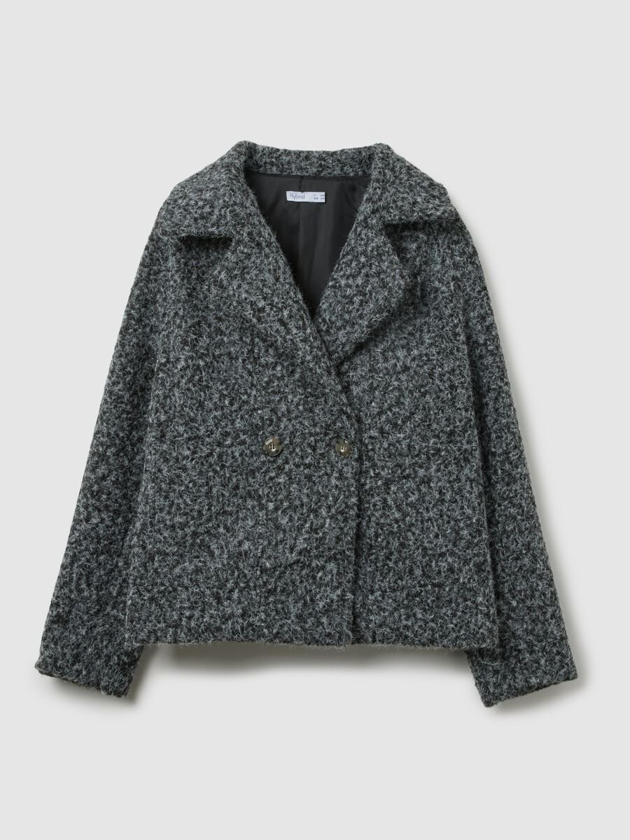 Giacca doppiopetto grigia regular fit con bottoni_4