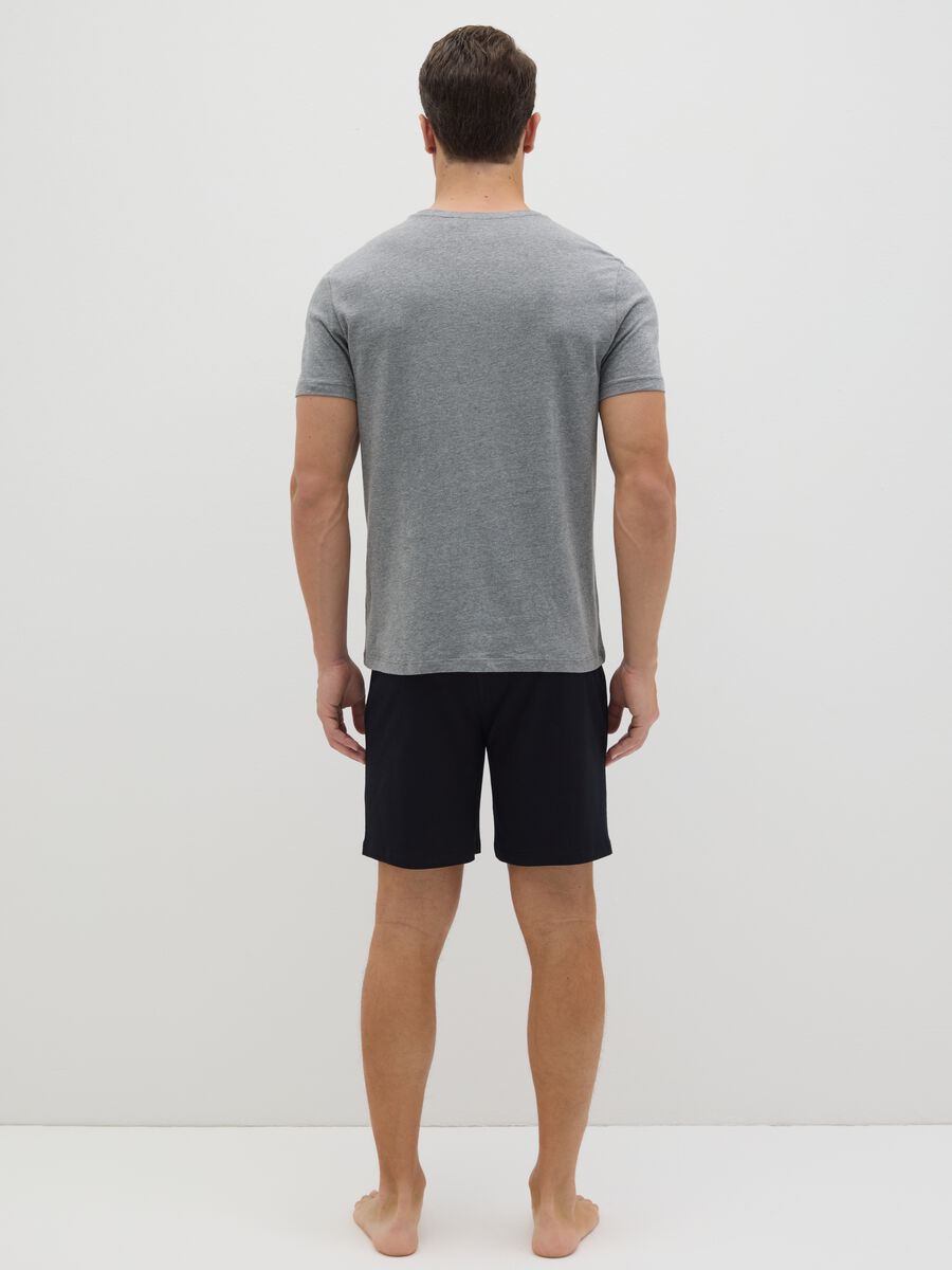 Short cotton pyjamas with round neck_3