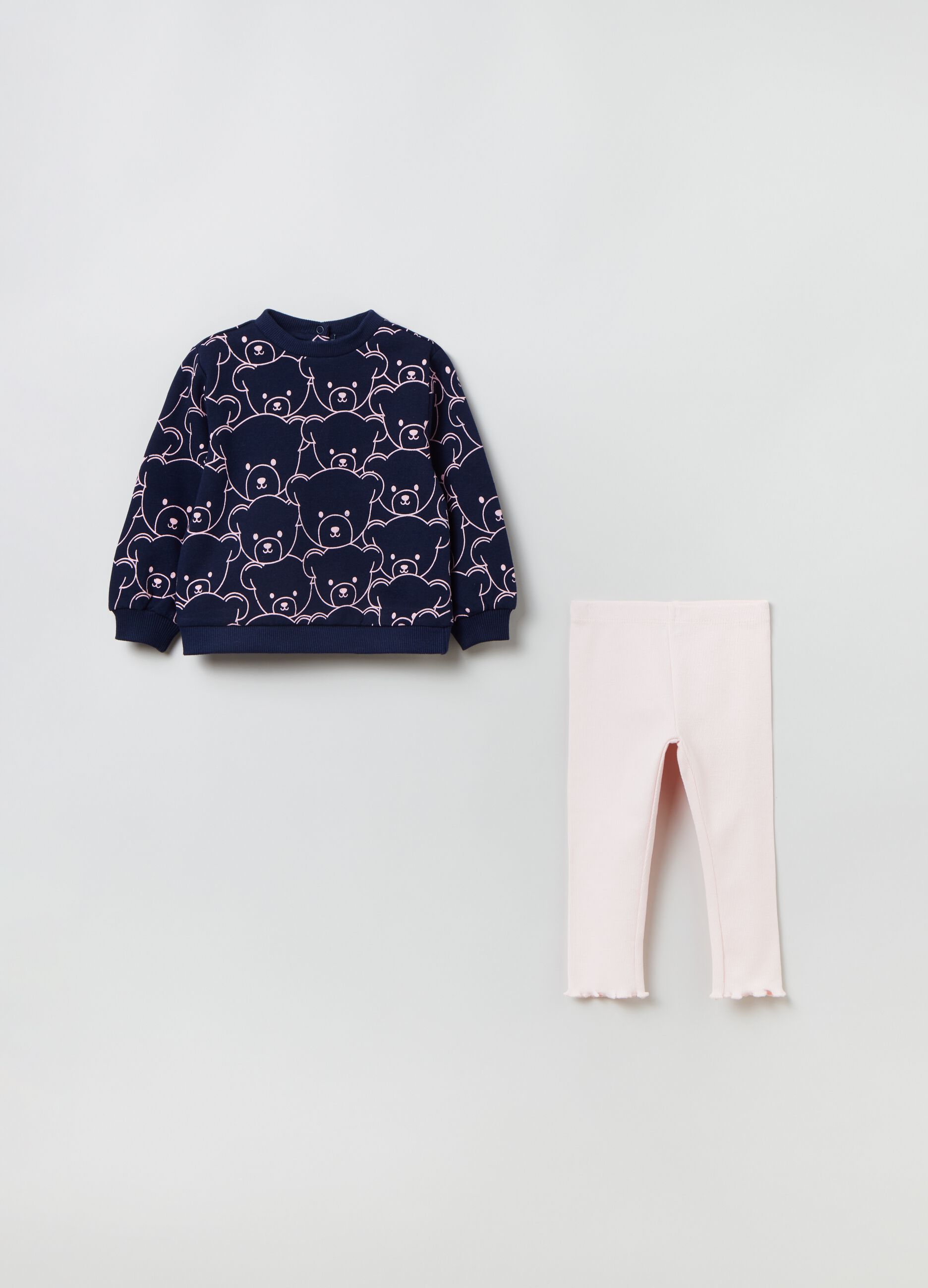 Jogging set con stampa orsetti_0