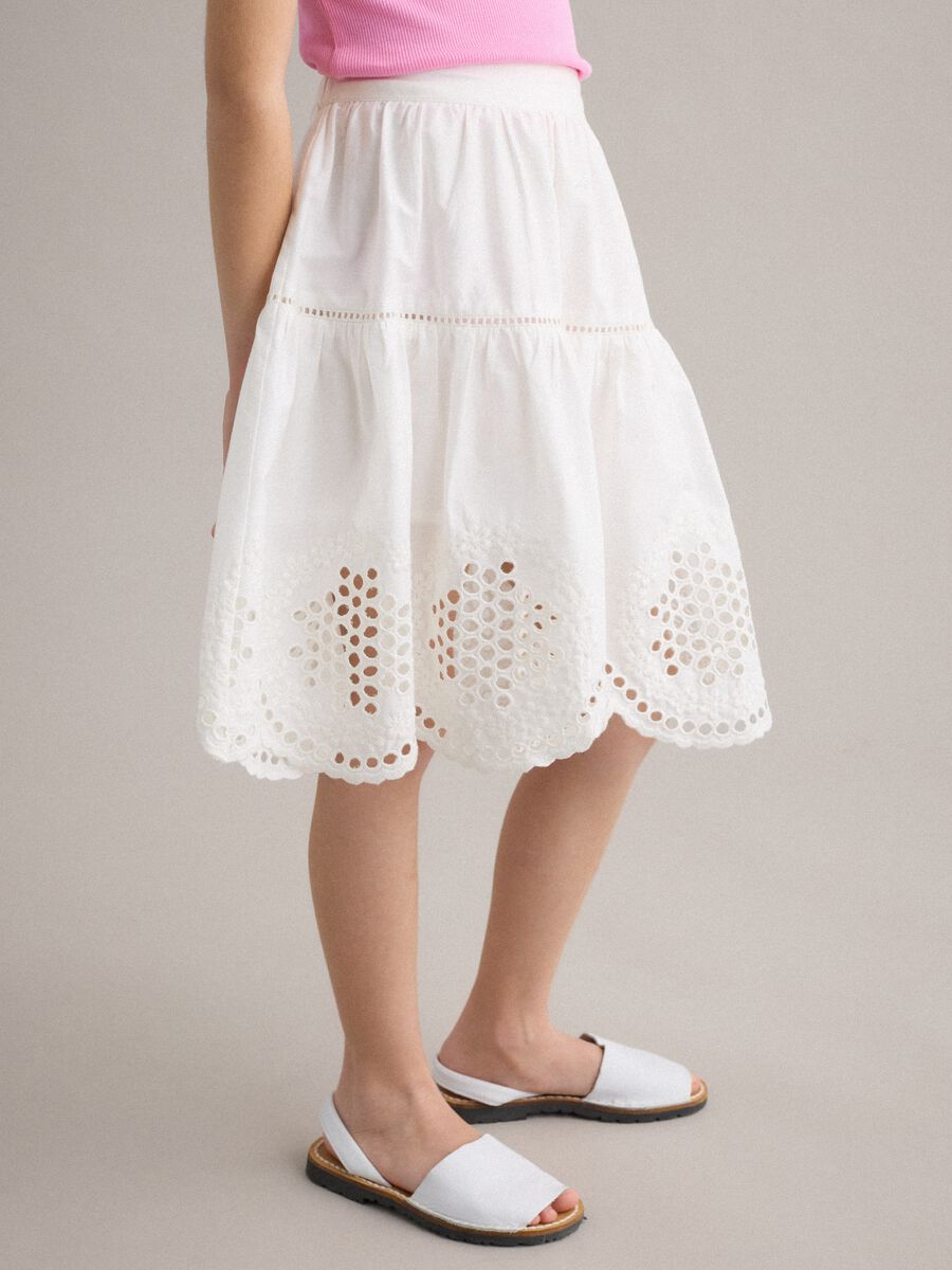 Gonna bianca in puro cotone sangallo_2