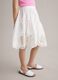 White pure cotton broderie anglaise skirt_2
