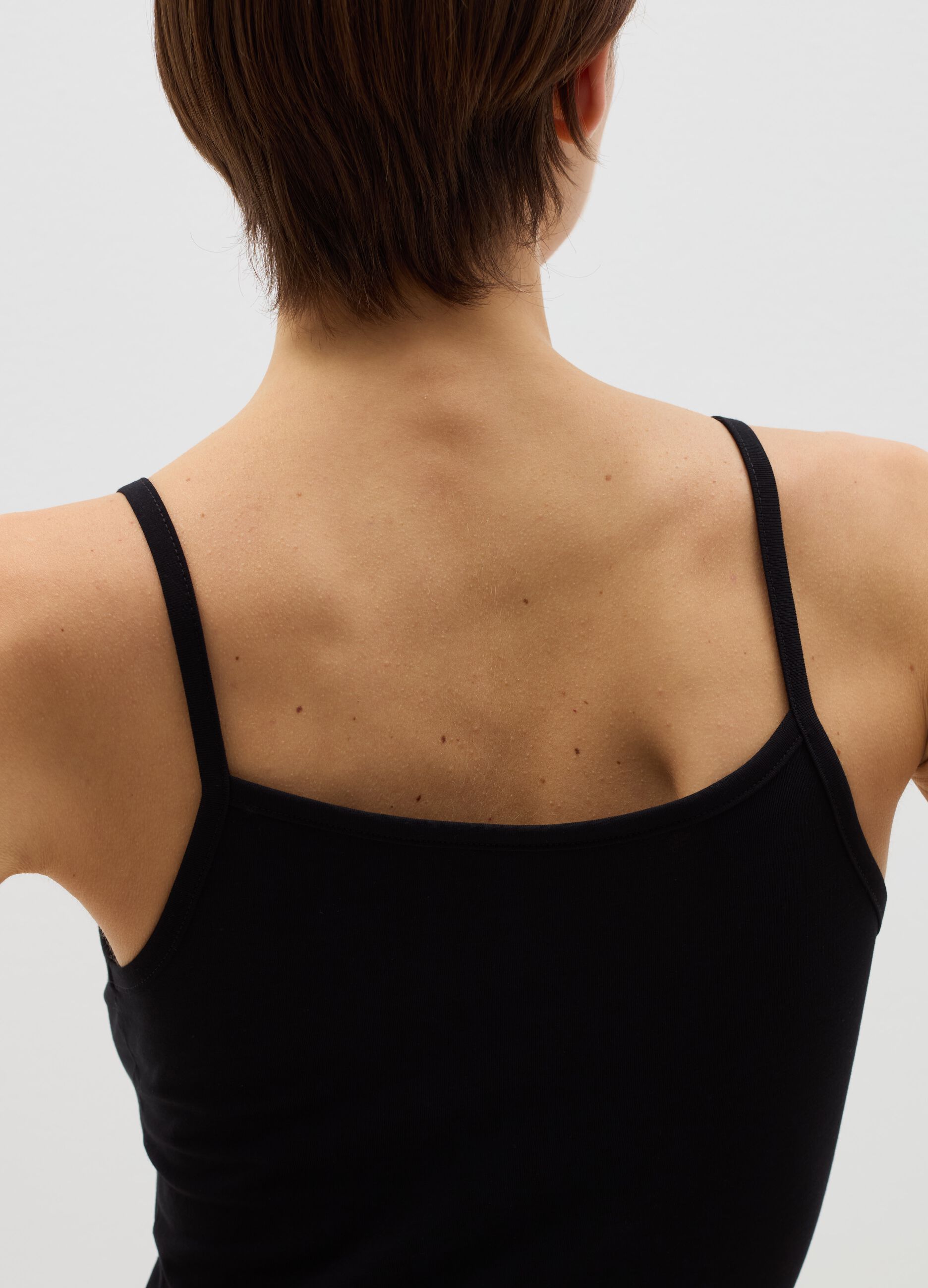 Under vest with V neck
