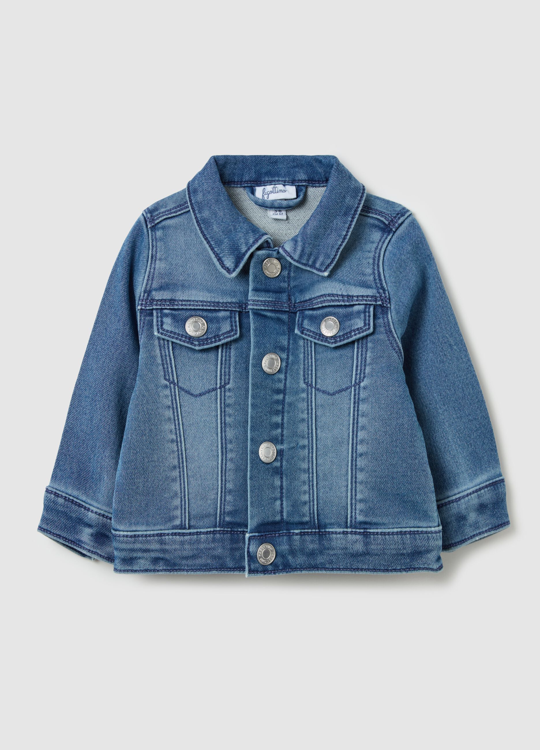 Jacket in French Terry denim
