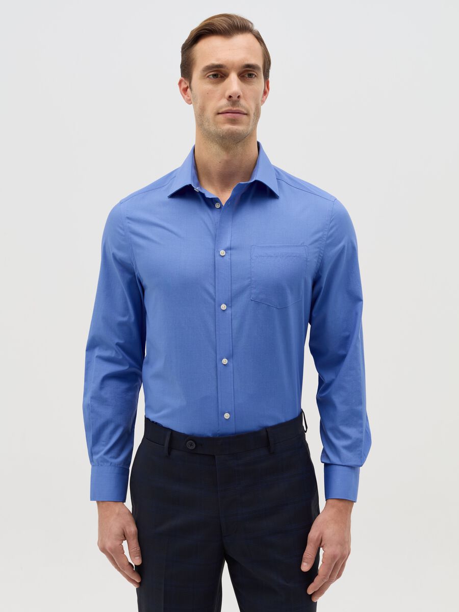 Regular-fit easy-iron shirt with pocket_0