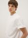White Pure Cotton Boxy Fit T-shirt_0