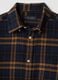 Multicolour pure cotton checked flannel shirt, regular fit_1