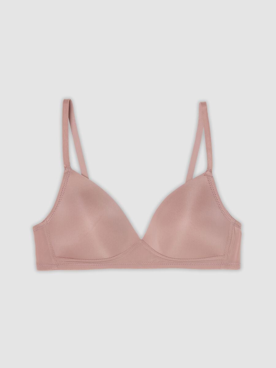 Reggiseno rosa imbottito in tessuto elasticizzato_0