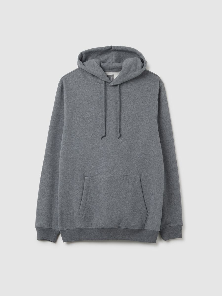 Sweatshirt with hood in cotton and modal_1