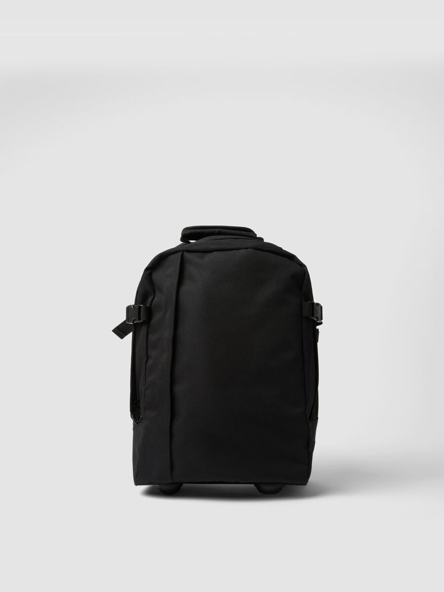 Borsa trolley nera con spallacci e manico telescopico_0