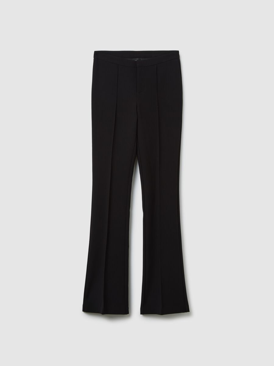Formal Flare Pants Black_6